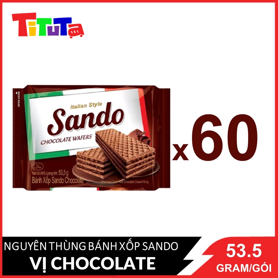 Bánh xốp Sando Chocolate 53.5gX60