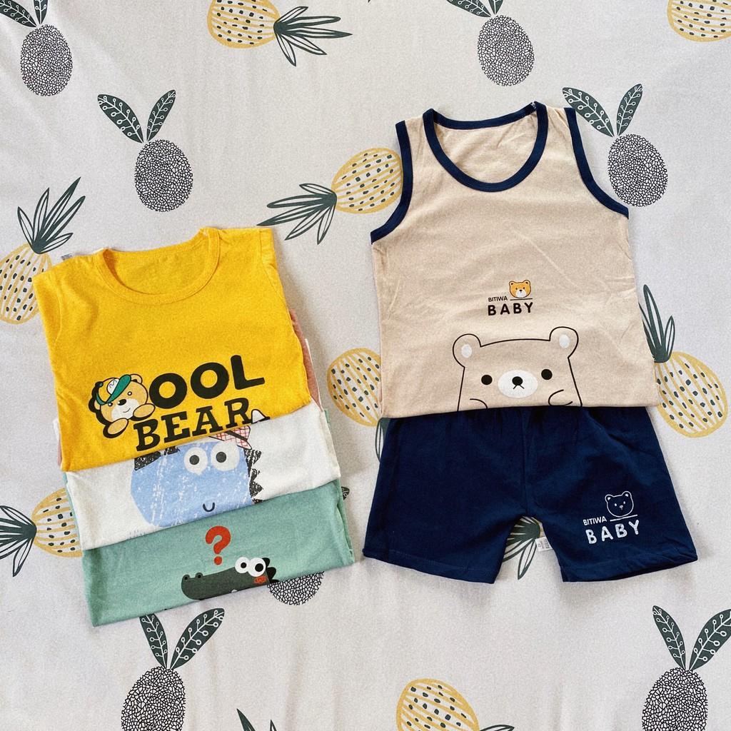 Bộ quần áo bé trai - Bộ Baby Bear - Cotton 100% thoáng mát thấm hút mồ hôi an toàn cho bé