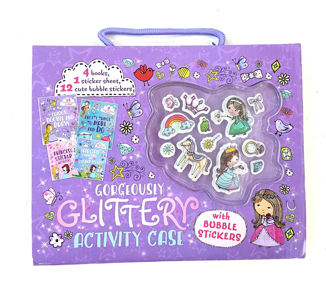 Gorgeous Glittery Activity Case With Bubble Stickers