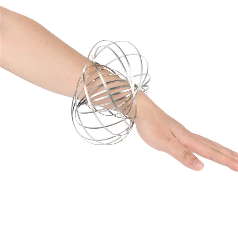 Đồ Chơi Vòng Xoay Quay Ma Thuật 3D Kỳ Ảo Đeo Tay Magic Ring Hand Spinner Magical Metal Torus Toroflus Giảm Stress Dynamic Arm Motion Legaxi