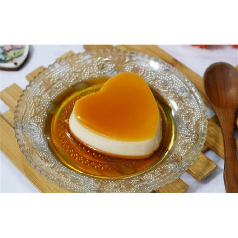 Bộ 50 hộp nhựa bánh flan hình tim cao cấp, an toàn, bền đẹp