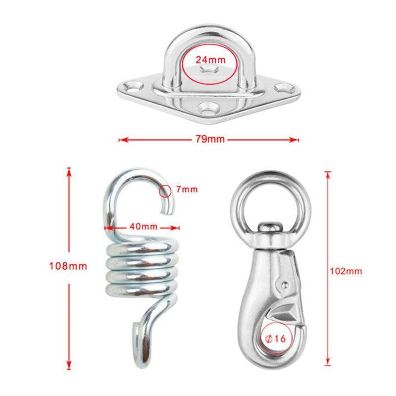 Võng Ghế Treo Bộ Lò Xo Xoay Móc Trần Bộ Dụng Cụ Phụ Kiện Xoay Ghế Lười