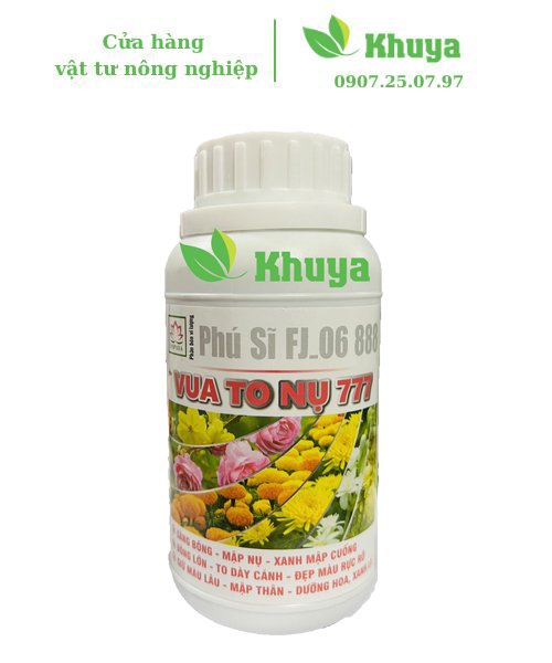 Phân bón vi lượng Vua to nụ 777 250ml Sáng bông-Mập thân-Dưỡng hoa,xanh lá