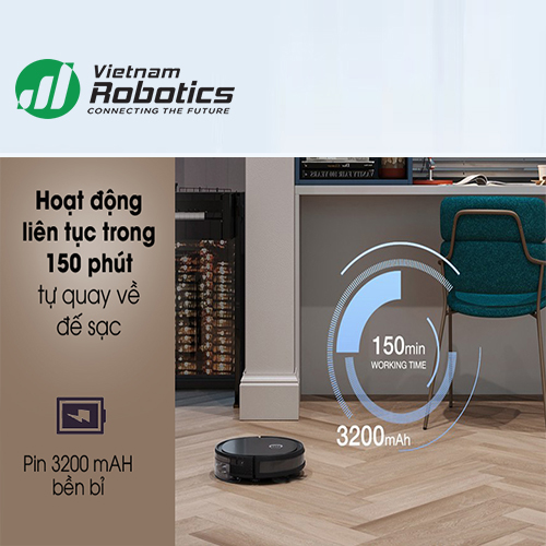 Robot hút bụi Ecovacs Deebot U2 Pro - Hàng chính hãng