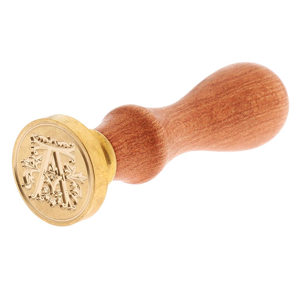 1PC Retro Letter A-Z Sealing Wax Classic Initial Wax Seal Stamps Alphabet DIY Decorative Letter Wooden Stamps Craft Gift