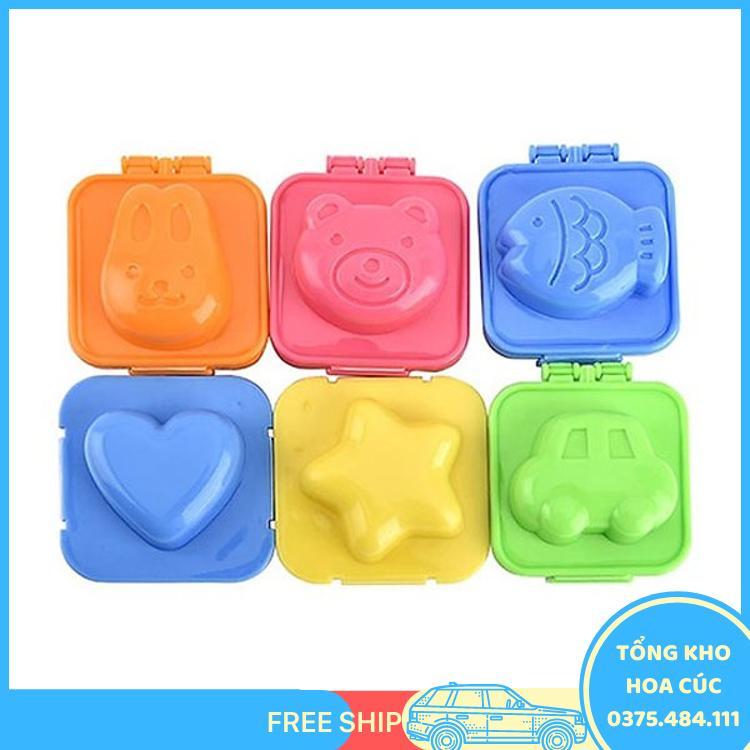 Set 6 Khuôn Hình Thú Tạo Hình Làm Bánh, Tạo Hình Cơm Ngộ Nghĩnh - Vận Chuyển Miễn Phí Toàn Quốc