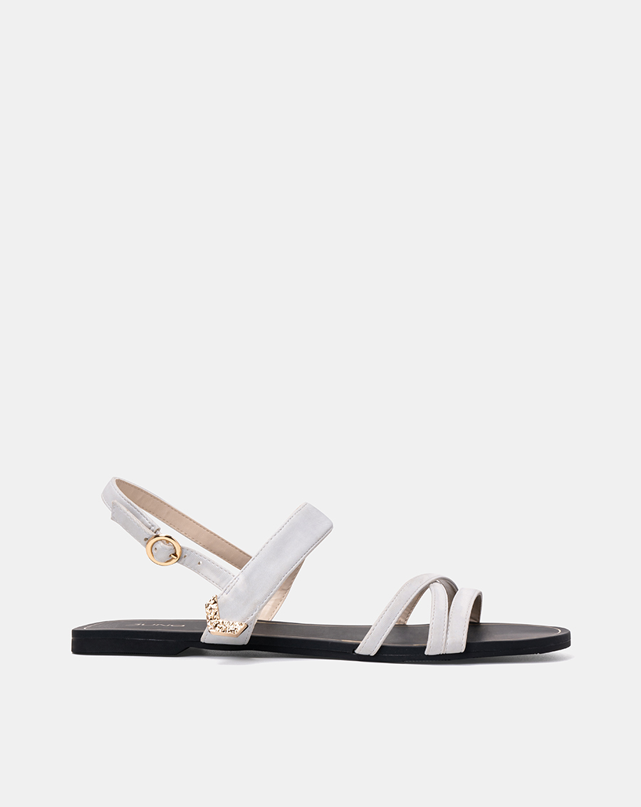 Giày Sandal 1cm Nữ Thời Trang JUNO Bệt Gắn Khoá Trang Trí SD01113