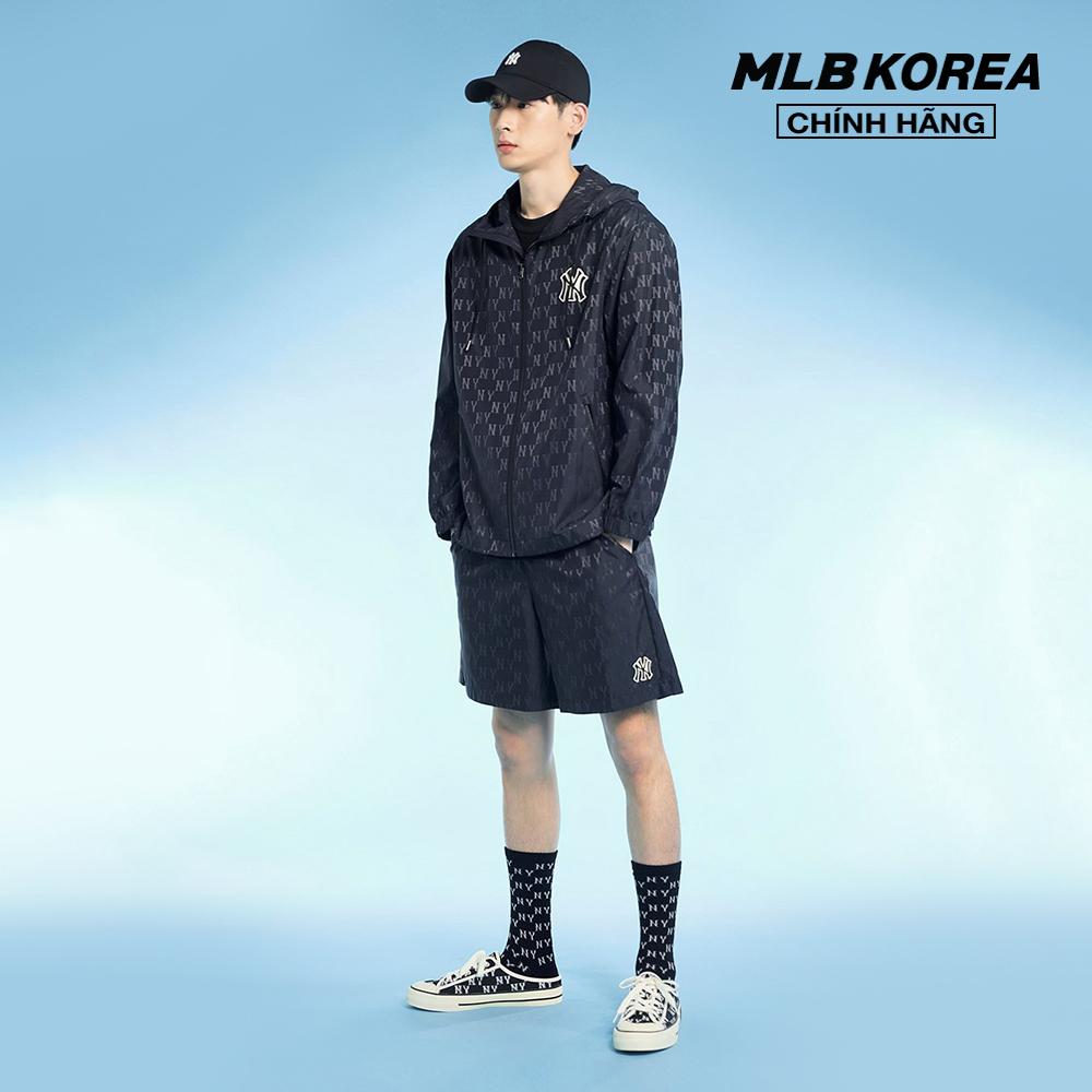 MLB - Quần shorts unisex ống rộng lưng thun Monogram 3ASMM0233