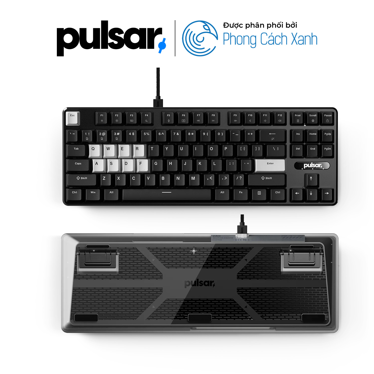 Bàn phím HE Pulsar PCMK 2 HE TKL ANSI - Hỗ trợ Rapid Trigger - Hàng Chính Hãng