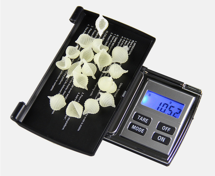 Cân tiểu ly điện tử tải trọng 1kg độ chính xác cao dùng cho nhà bếp (Tặng 2 móc treo đồ dán tường ngẫu nhiên)