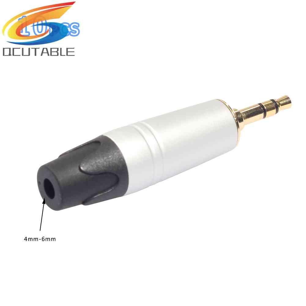 Set 5 Jack Cắm 3 Cực Mạ Vàng 3.5mm Chuyên Dụng Sửa Chữa Tai Nghe