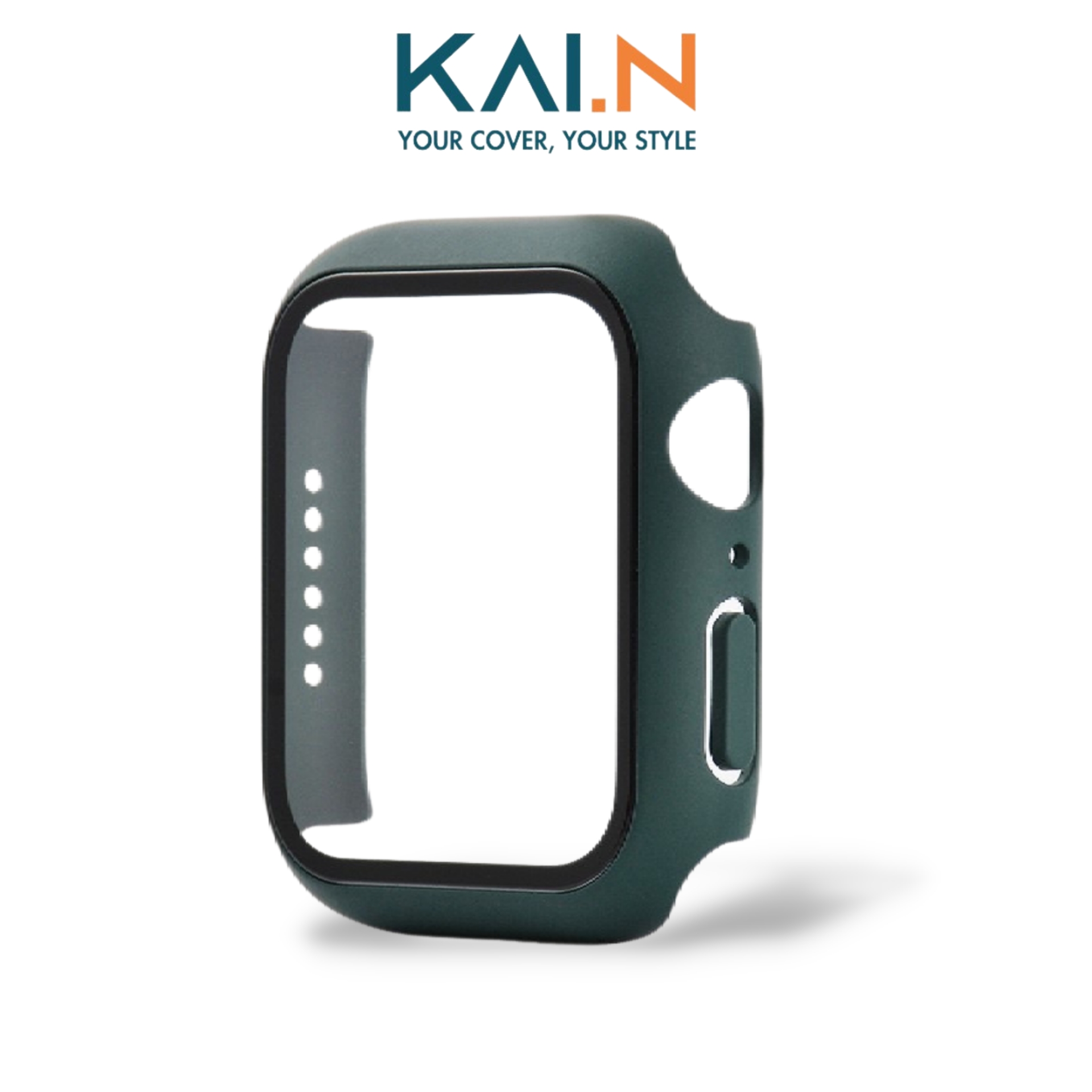 Ốp Bảo Vệ Dành Cho Apple Watch Ultra Apple Watch Series 1 - 8Sese 2022, Kai.n Curved Glass - Hàng Chính Hãng - Green - 41Mm