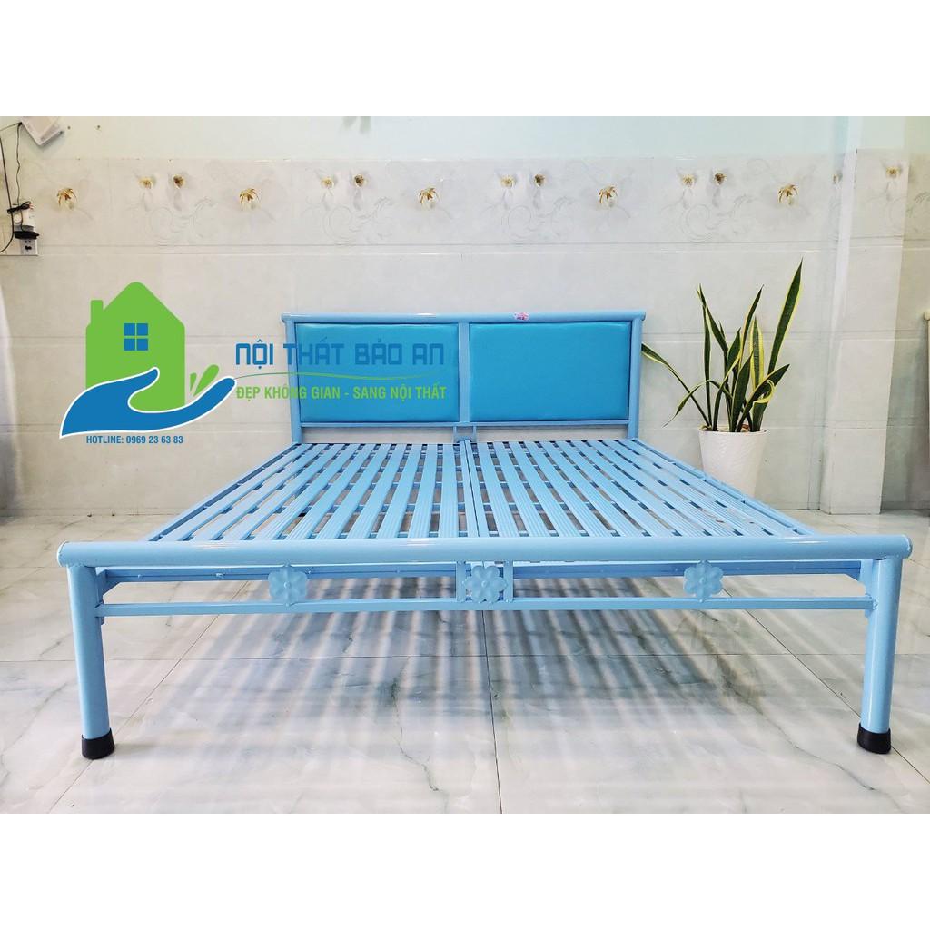 Giường sắt kích thước ngang từ 0,8M đến 1m8 dài 2M – GS51 mẫu đơn giản, tiện dụng, dễ dàng tháo ráp di chuyển.