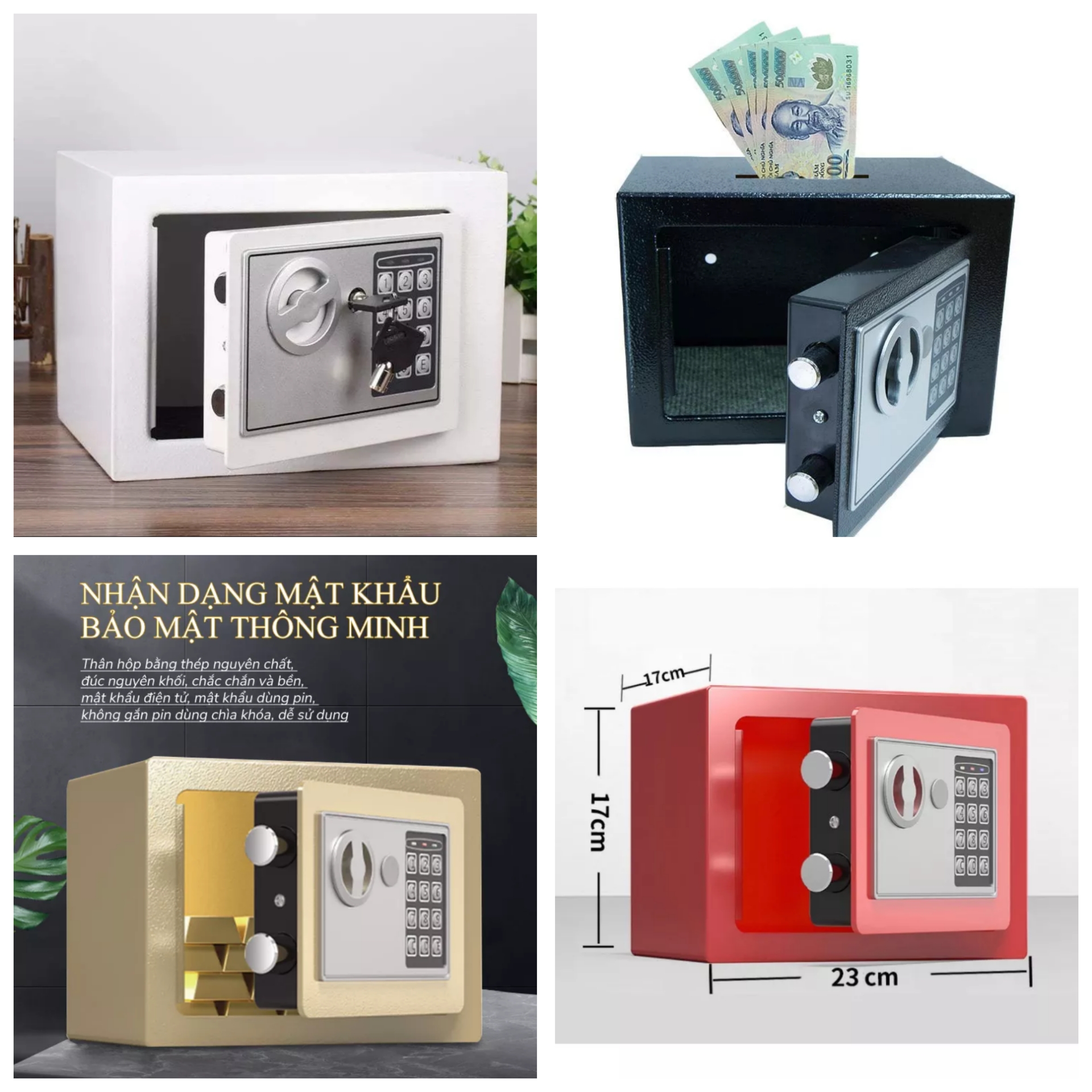 CÔNG NGHỆ MỚI VỚI KÉT SẮT MINI KHÓA ĐIỆN TỬ MẬT MÃ CAO AN TOÀN CHỐNG CHÁY MẪU MỚI HÀNG CAO CẤP