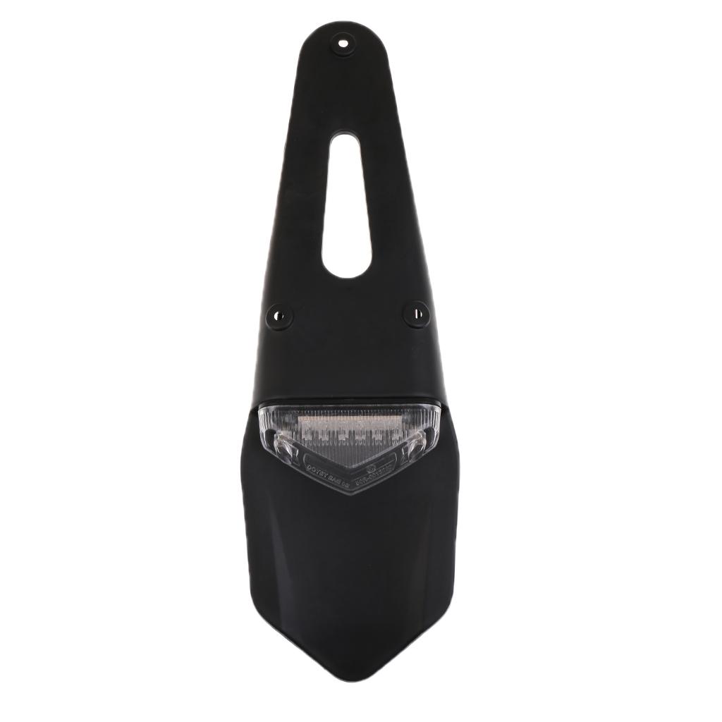 Motorcycle ATV Holder White LED Tail Rear Brake Bracket Light