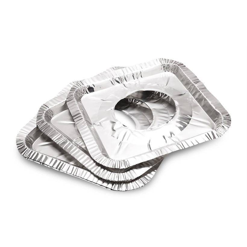 Vỉ 10 miếng lót bếp ga hình vuông - tròn