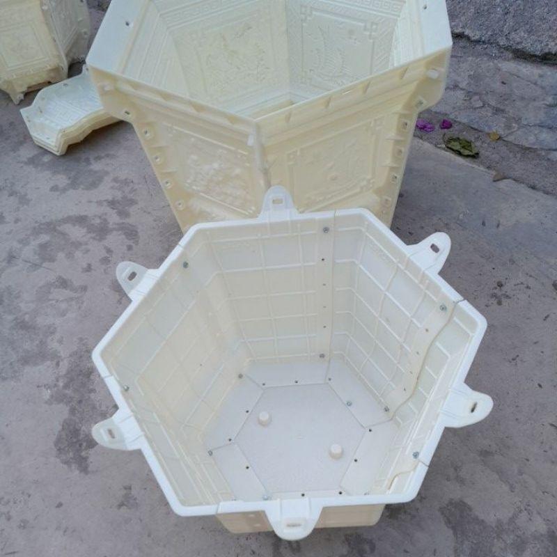 Khuôn chậu lục giác 60 chân liền mẫu thuyền ngựa