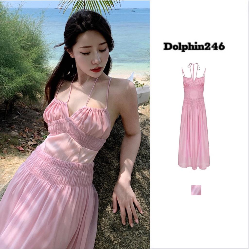 TK01 Váy hai dây hoa nhí kèm áo khoác cardigan mỏng phong cách Hàn Quốc  trẻ trung thích hợp đi biển đi dạo phố đầm hai dây hoa nhí váy 2 dây
