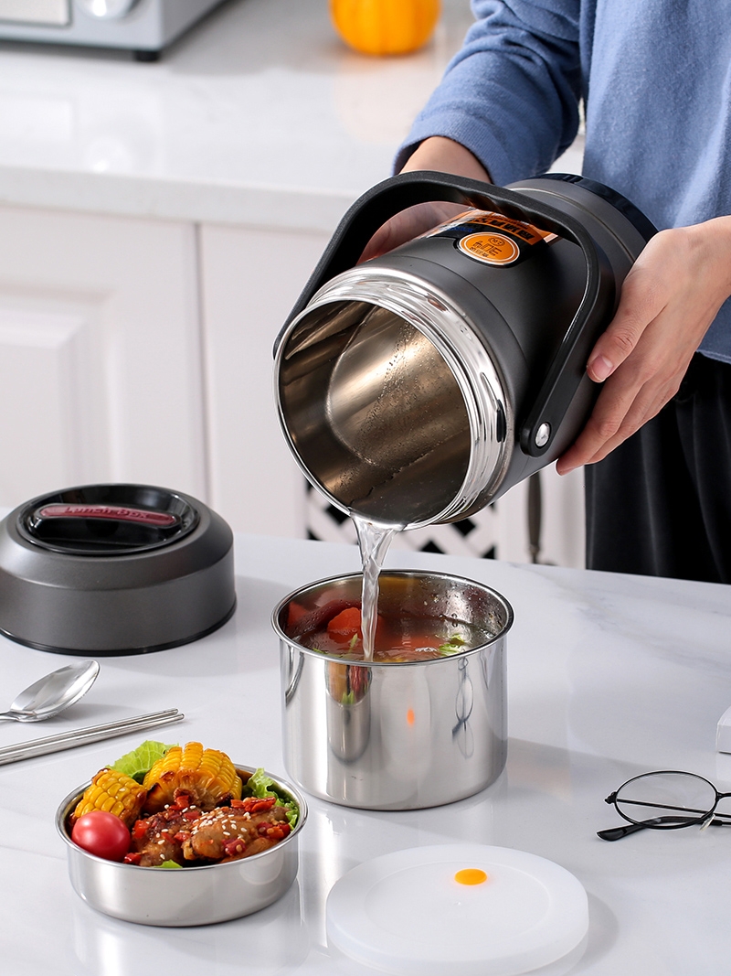 Cặp lồng đựng cơm cao cấp XanBo 3 ngăn giữ nhiệt, inox 304 không rỉ an toàn sức khỏe