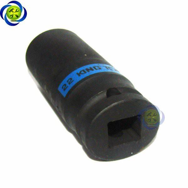 Tuýp 22mm đen dài 80mm Kingtony 443522M loại 1/2 6 cạnh