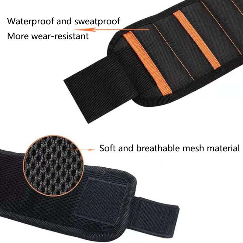 Magnetic Wristband with 15 Powerful Magnets for Holding Tools Screws Nails HB