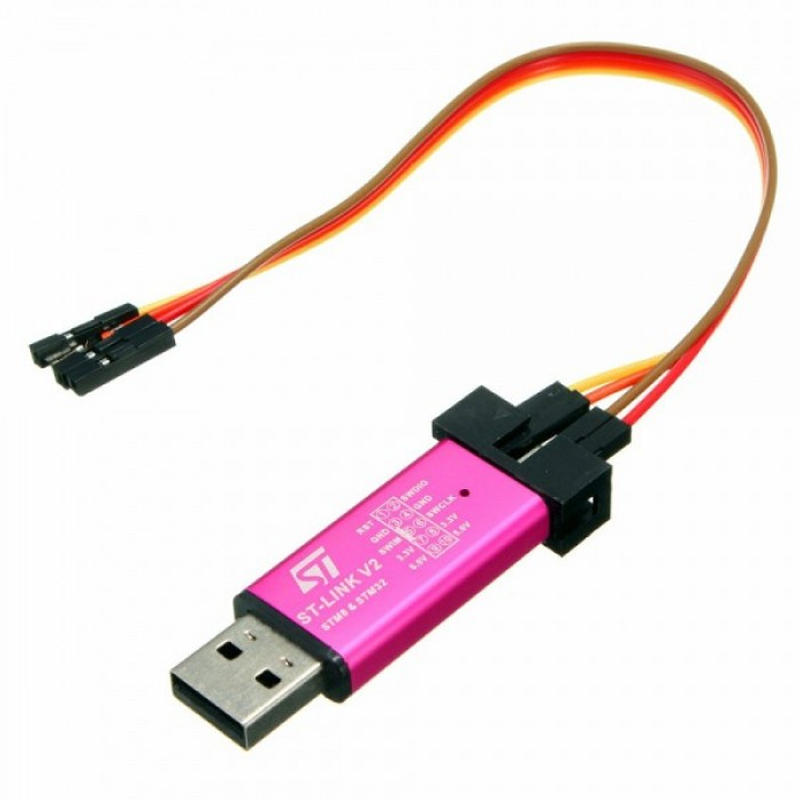 Mạch Nạp ST-Link V2, Mạch Nạp Cho Vi Điều Khiển STM8 và STM32 (màu sắc ngẫu nhiên)