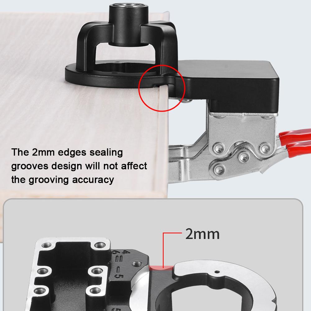 35mm Carpenter Woodworking Hole Opener Hinge Drilling Opener Aluminium Alloy Hole Puncher Hinge Drilling Installation Accessory Tool 15-25mm Clamping Thickness