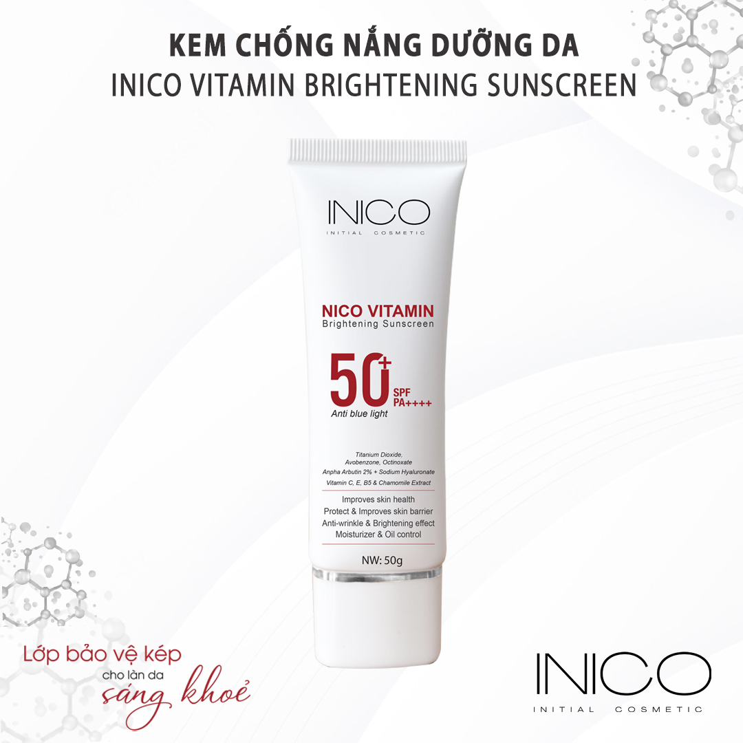 KEM CHỐNG NẮNG DƯỠNG DA VITAMIN - INICO VITAMIN BRIGHTENING SUNSCREEN