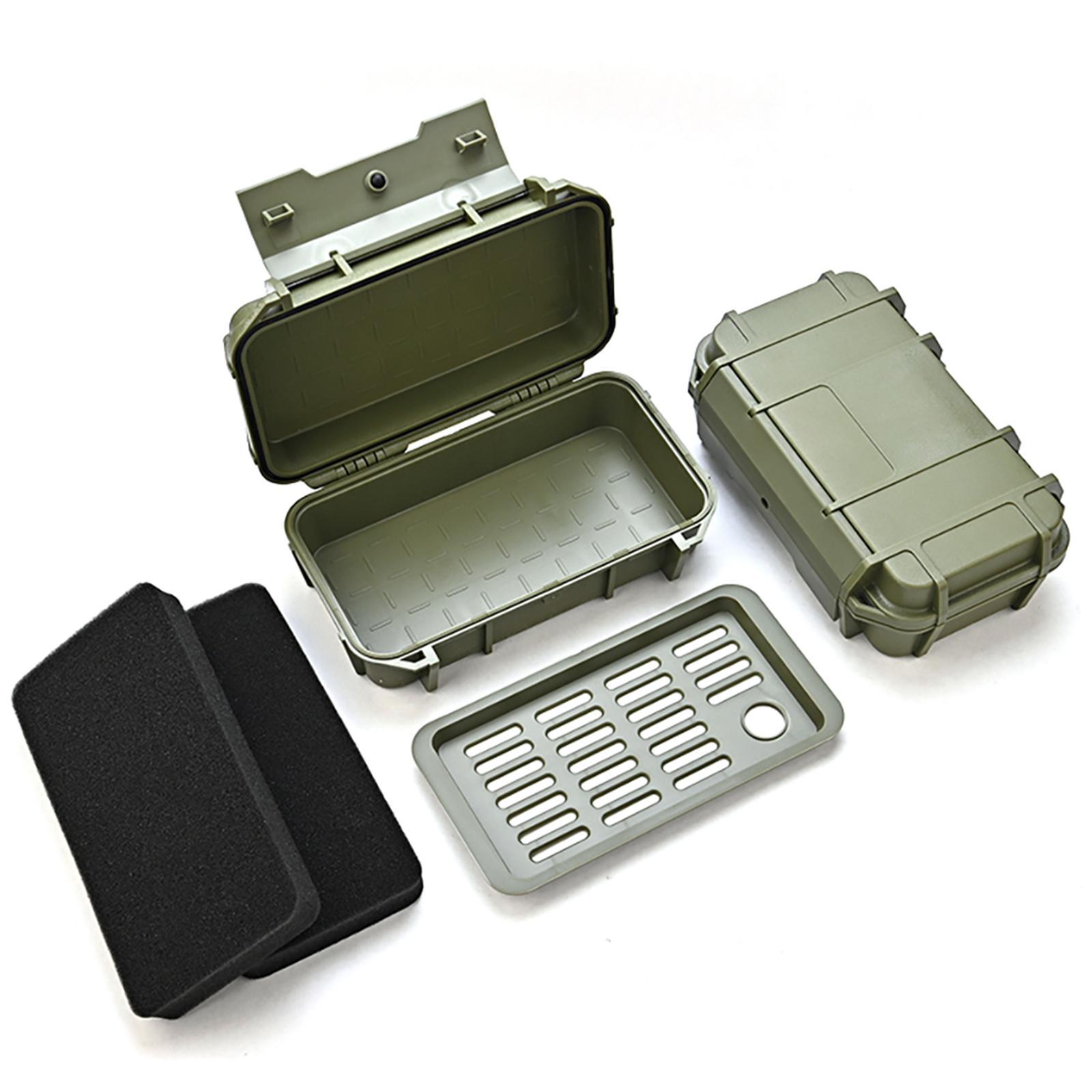 Double Layer Waterproof Hard Tool Case Multifunctional Shockproof Impact Resistant Shockproof Carrying Case for Backpacking