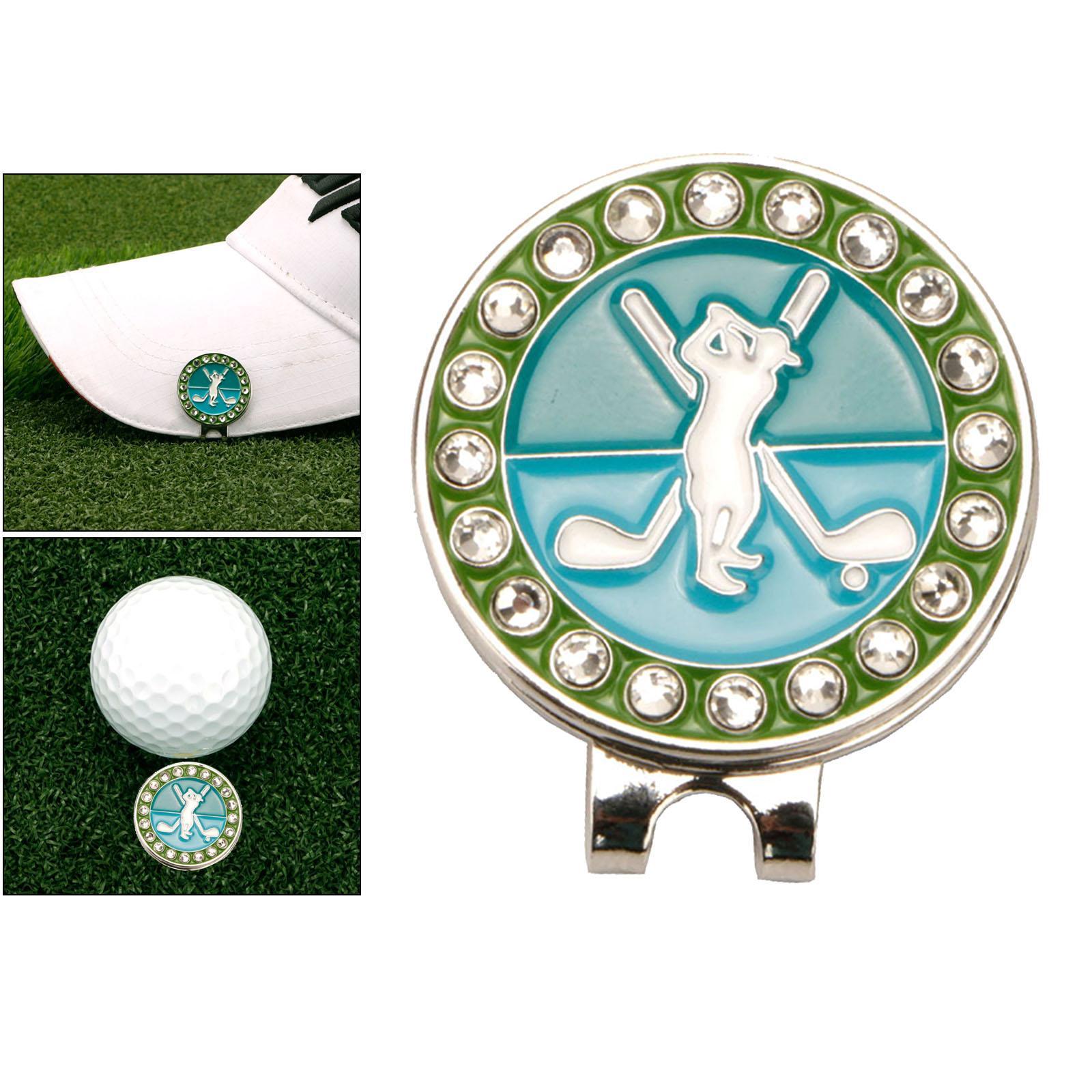 2x  Golf Ball Marker Hat Clip Golf Putting ball of training   Accessories Hat Clips Removable  Golf