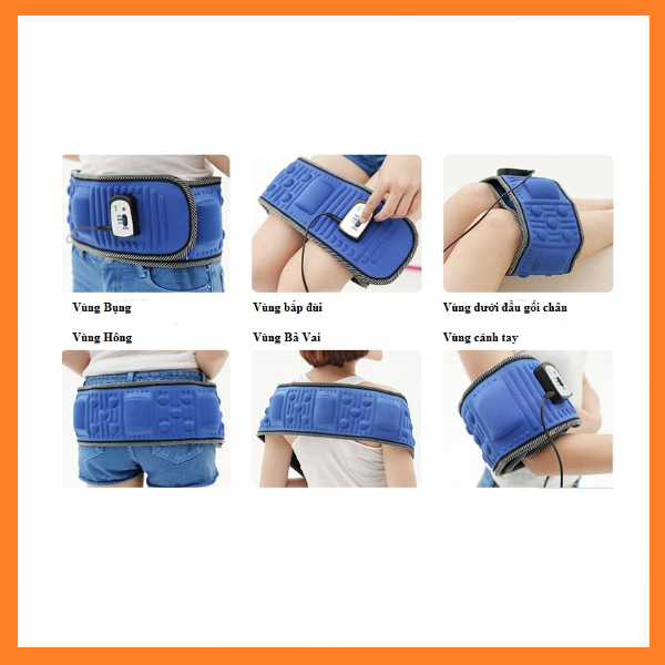 Máy mát xa tan mỡ bụng.ĐAI MASSAGE vật lý trị liệu giảm đau nhức,  may massage thư giãn tại nhà. Mieng dan mat xa Phù Hợp Cho Nhân Viên Văn Phòng.
