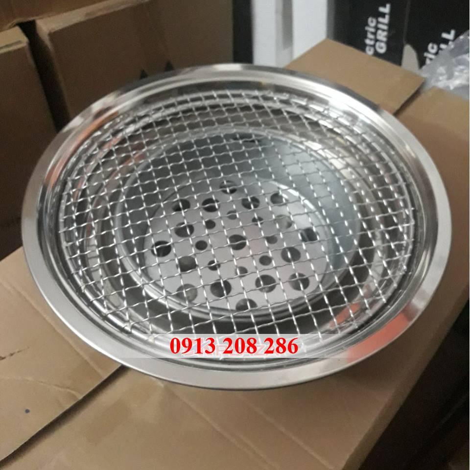 Bếp nướng than hoa inox lắp âm bàn dùng cho nhà hàng, quán,...