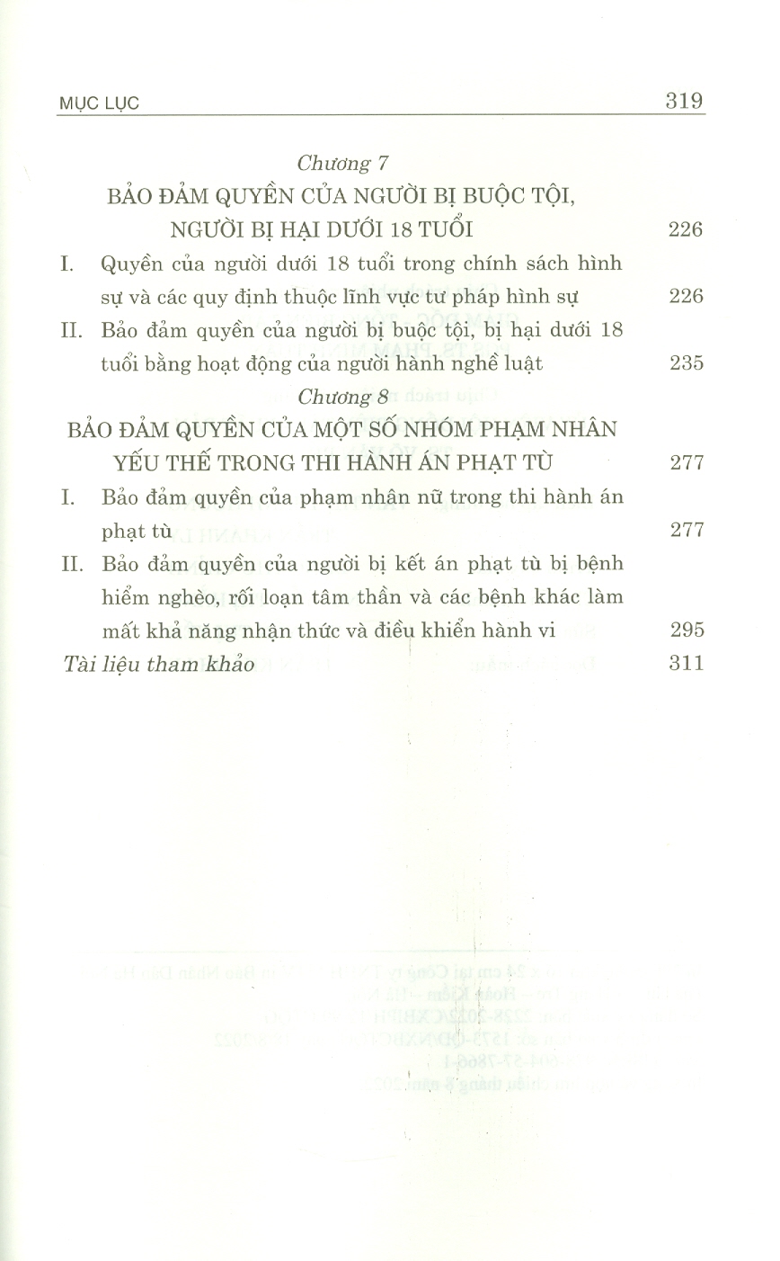 Bảo Đảm Quyền Của Nạm Nhân Và Một Số Nhóm Yếu Thế Trong Tư Pháp Hình Sự: Từ Quy Định Của Pháp Luật Đến Hoạt Động Của Người Hành Nghề Luật
