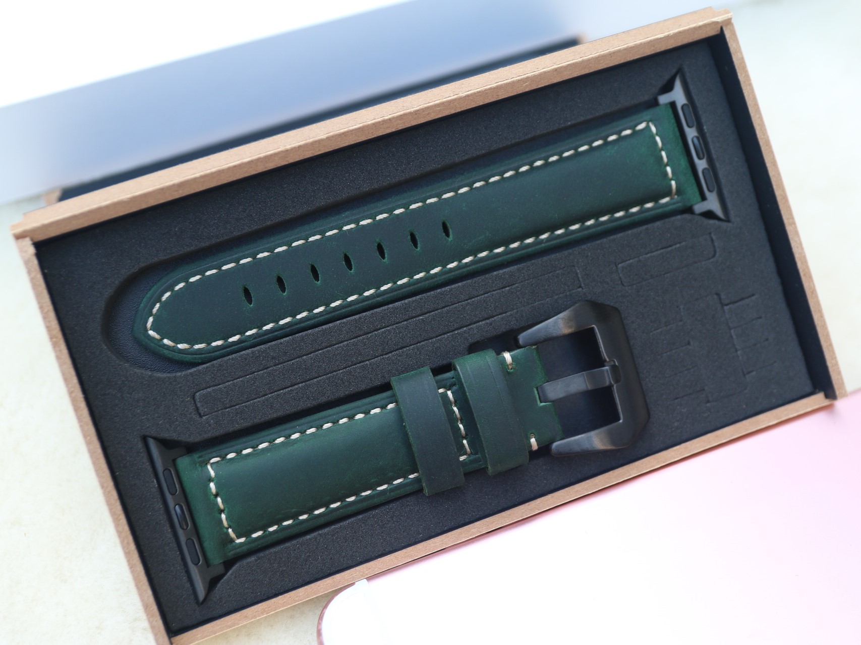 Dây Da Đồng Hồ Da Bò Sáp Vintage, Dây đeo bằng da cổ điển thay thế dành cho Apple 1,2,3,4,5,6 - Đồng Hồ cổ Điển - Các Loại Swatch