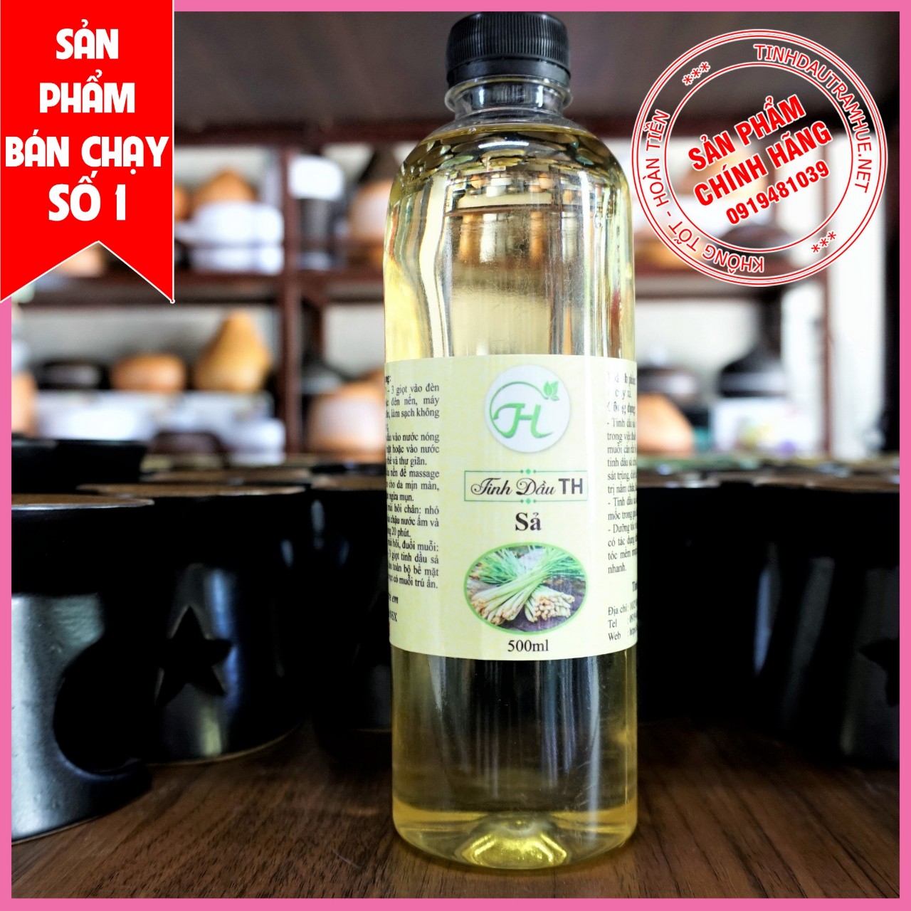 450ml Tinh Dầu Sả Lau Sàn nguyên chất, Xịt Khử Trùng,Khử Khuẩn, Đuổi Muỗi, Côn Trùng mùa dịch