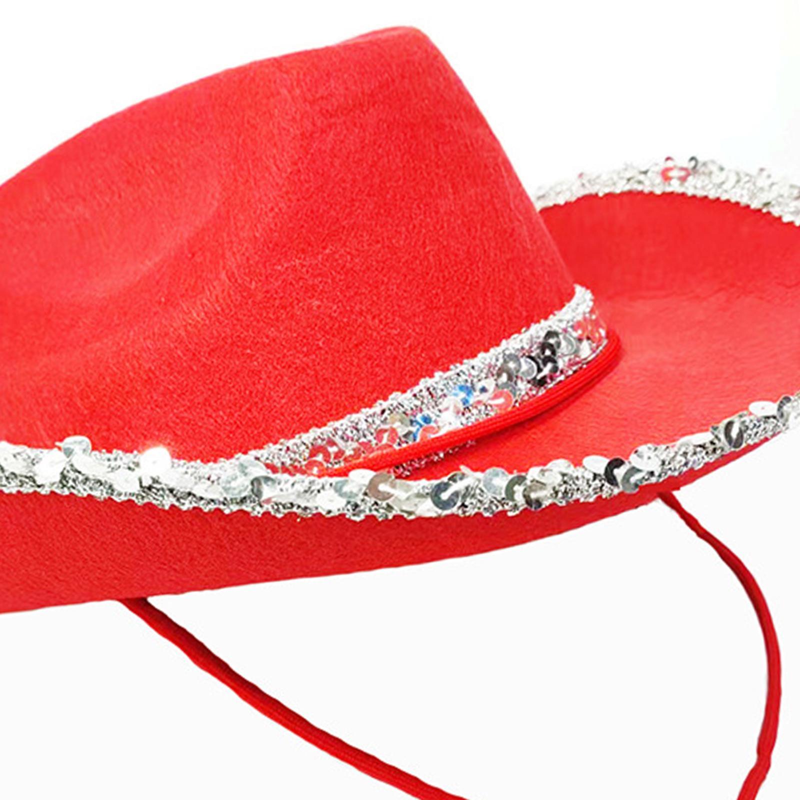 Western Cowboy Hat Fedoras Caps Cowgirl Hat for Summer Outdoor Costumes Accessories