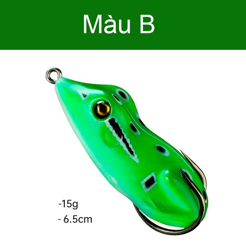 Mồi câu lure mồi nhái giả câu cá lóc cá sộp 6.5cm 15g mồi câu cá siêu nhậy MOI-4