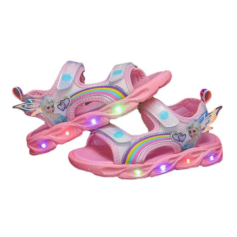 Giày Sandal quai hậu có đèn cho bé, giày thể thao siêu nhẹ, êm nhẹ chống trơn  – GSD9149