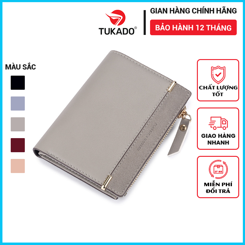 Ví Nữ Ngắn Mini Cầm Tay TAILIAN Dáng Gập Nhỏ Gọn Nhiều Ngăn Tiện Dụng Da Đẹp Giá Rẻ TL01