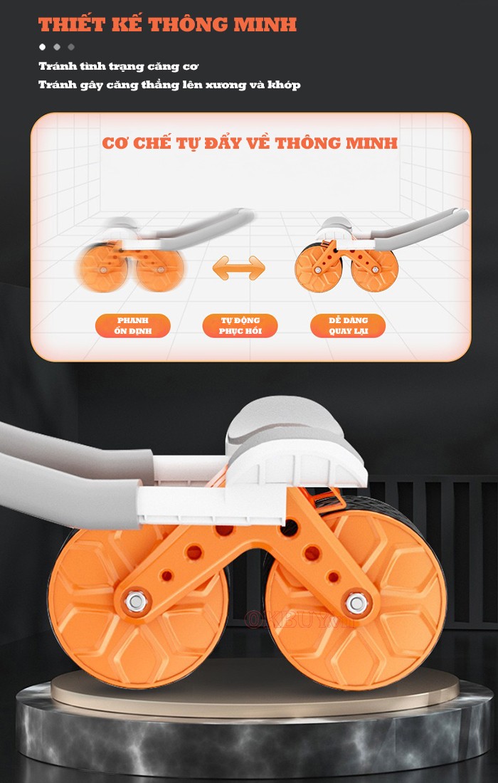 Con lăn tập cơ bụng trợ lực Plank Booster SL-005 - Giảm mỡ và săn chắc cơ bụng tại nhà nhanh chóng