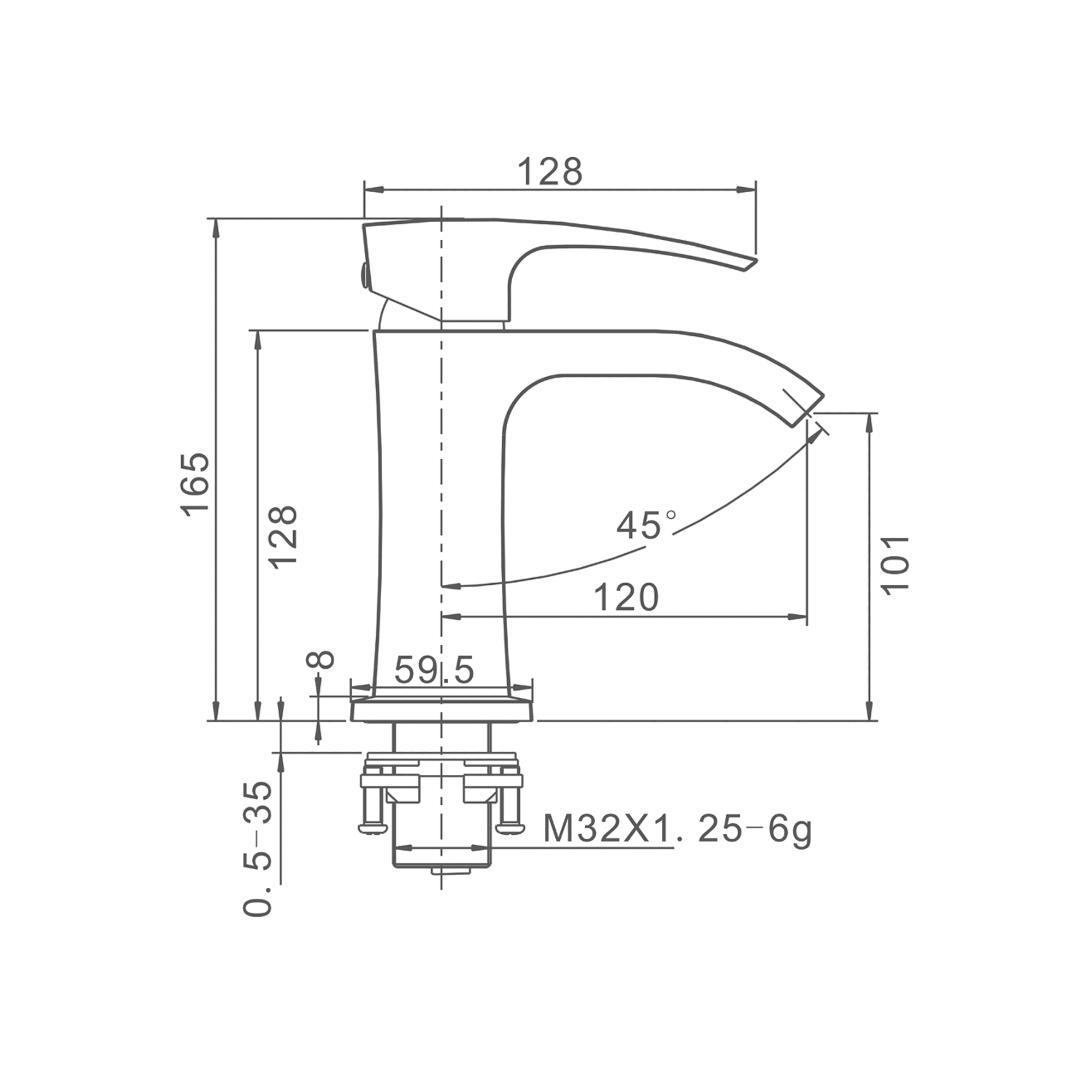 Vòi lavabo Gappo G1007-1