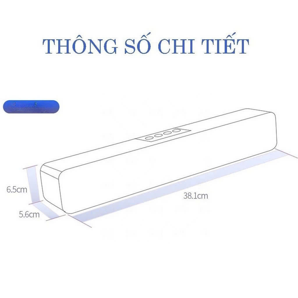 Loa Bluetooth Không Dây Cao Cấp PRO BASS Âm Thanh Nghe Nhạc Siêu Đã Tương Thích Điện Thoại Máy Tính Laptop Tivi - Hàng Chính Hãng