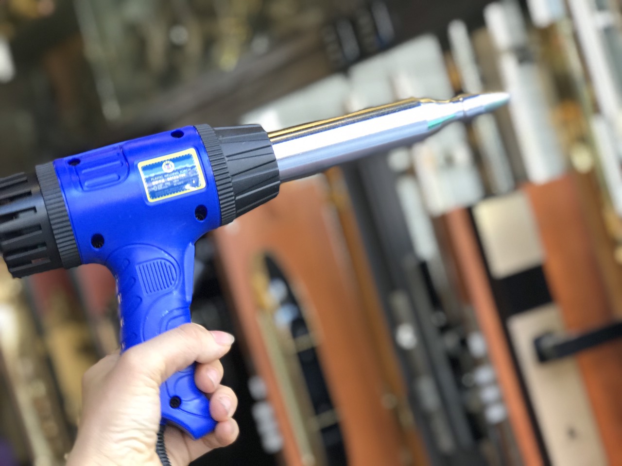 Máy khò nóng mỏ dài C0183 chính hãng C-MART Máy thổi hơi nóng dán nilong, dán keo