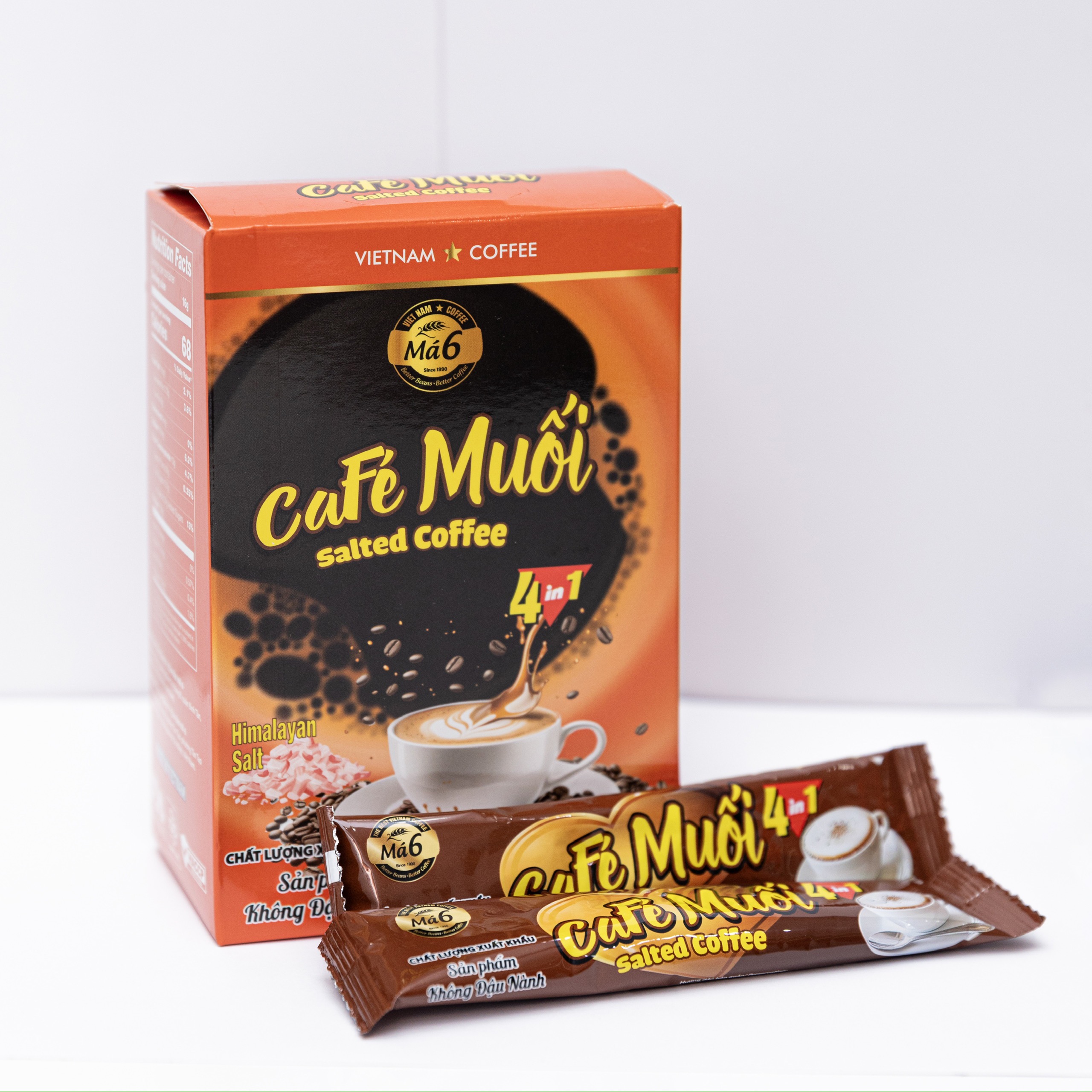Cà phê Muối- MÁ 6-cà phê hòa tan 4in1