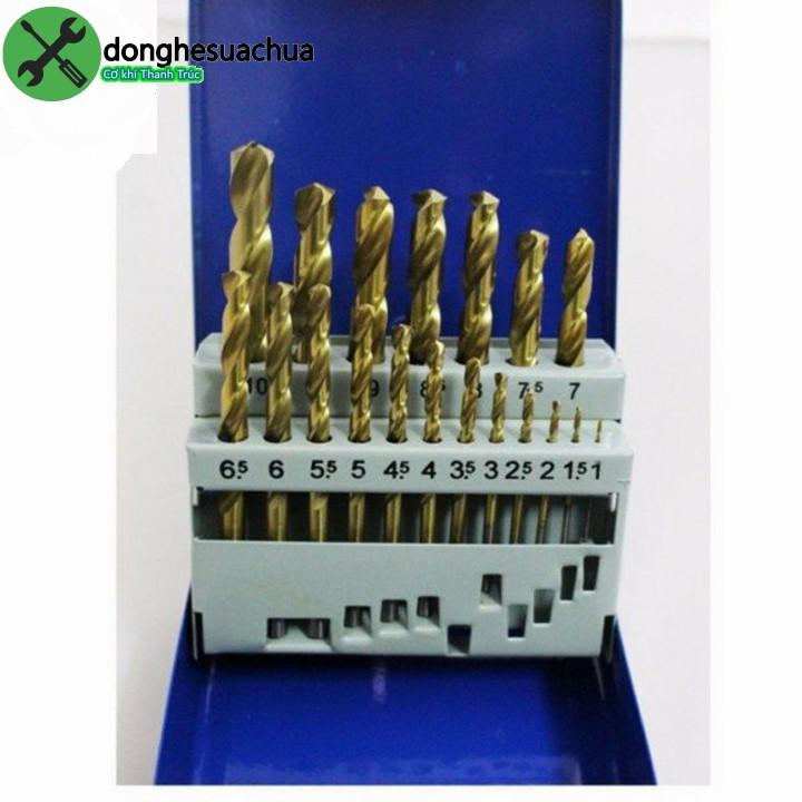 Bộ mũi khoan sắt C-Mart A0100C 19 cây