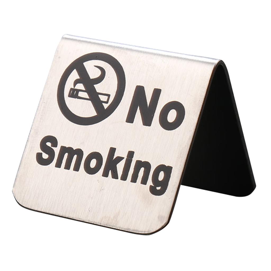 Stainless Steel No Tent Warning Sign Reminder