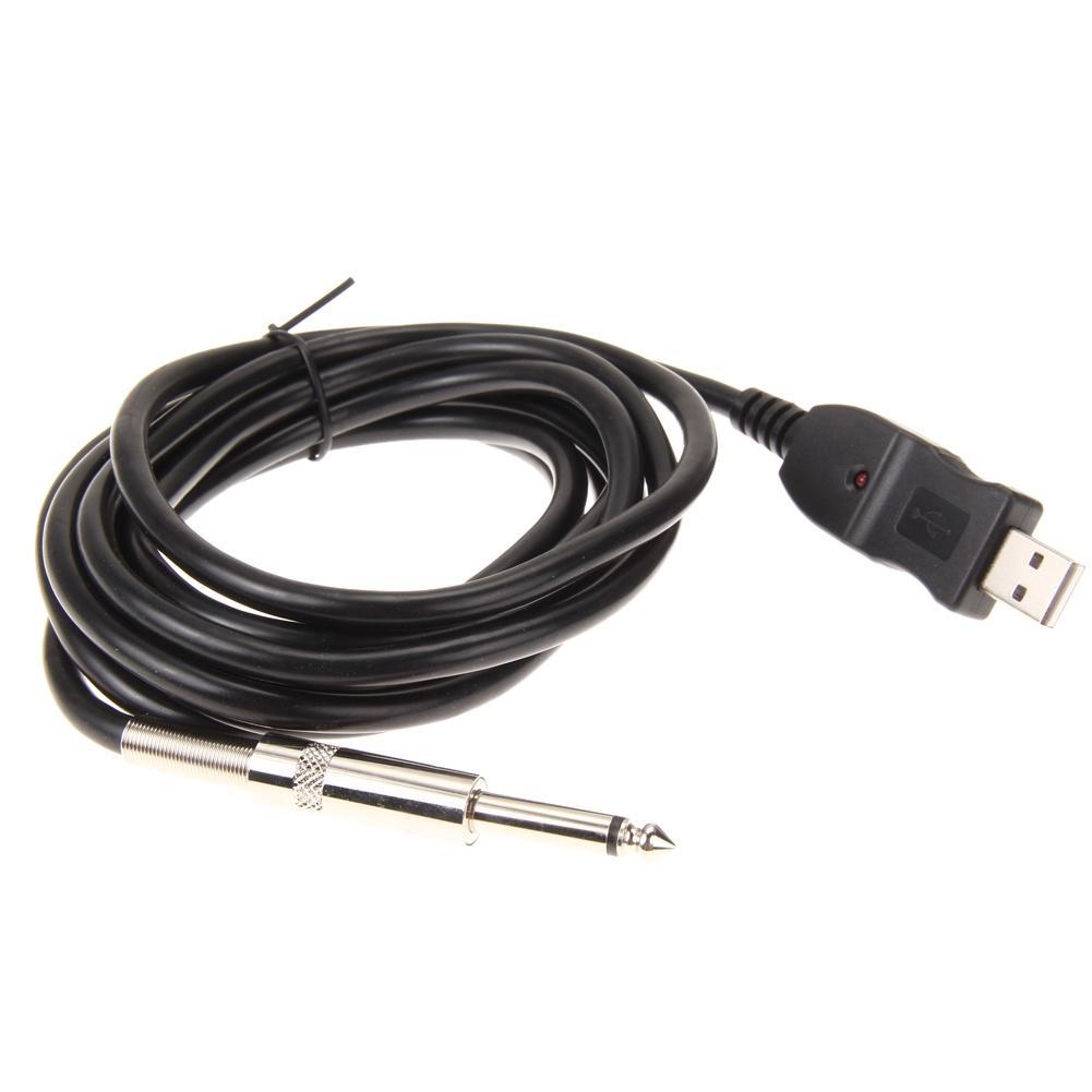 Dây Cáp Kết Nối Đàn Guitar Bass 1 / 4 "6.3mm Sang USB