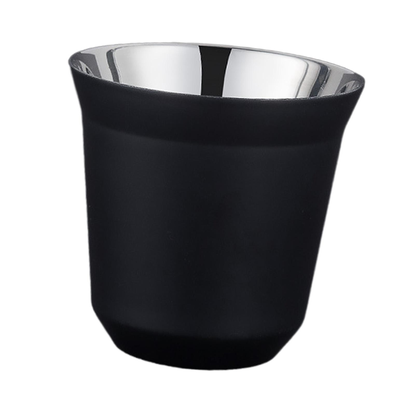Coffee Cup Camping Mug Durable Drinkware 80ml Capacity Ultralight Outdoor Stainless Steel Cup Metal Drinking Cup for Home Backpacking Picnic