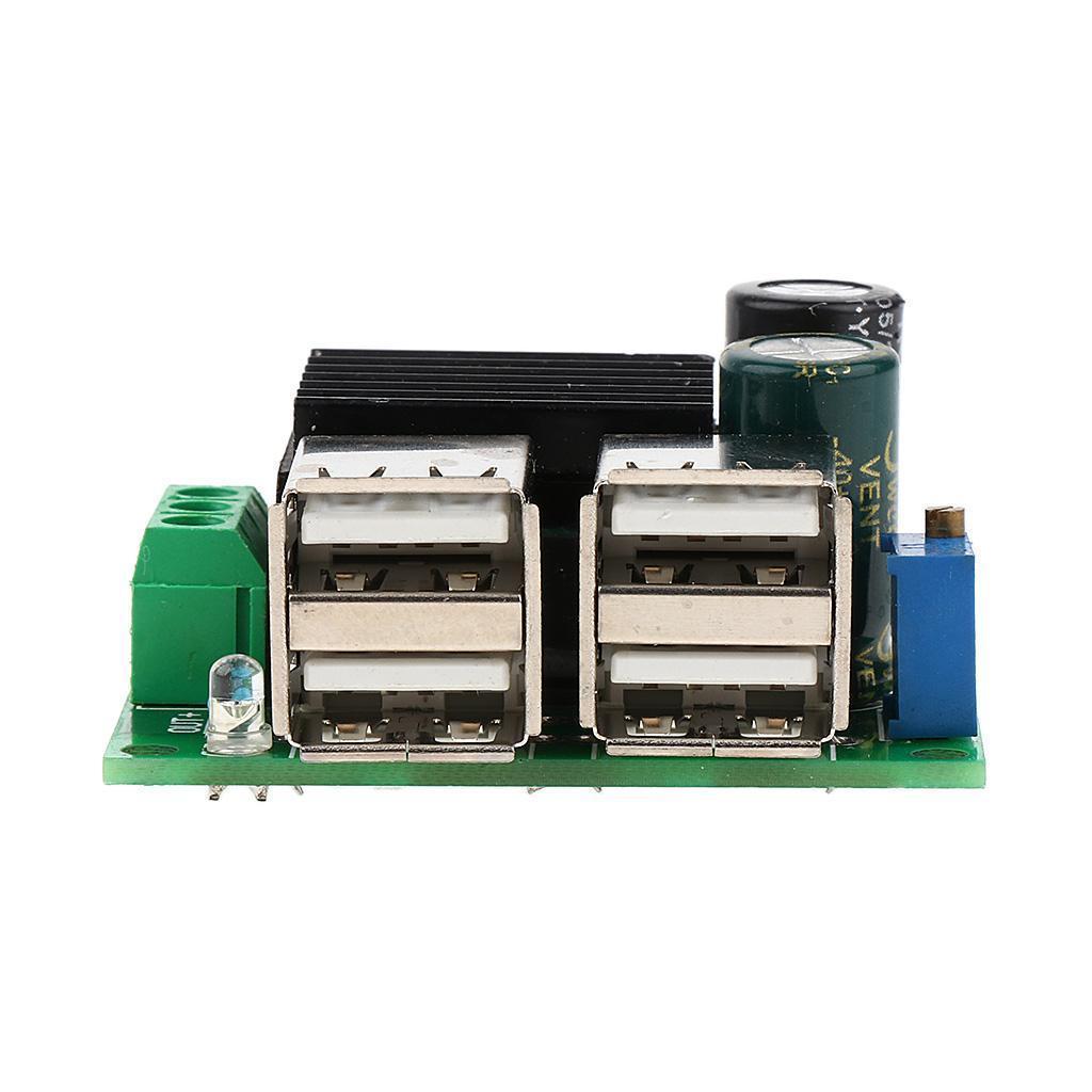 DC 9V 12V 24V 35V to 3-6V Adjustable 4-USB Power Module