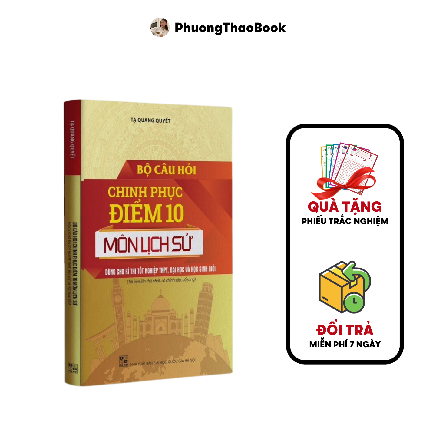 Sách - Bộ Câu Hỏi Chinh Phục Điểm 10 Môn Lịch Sử